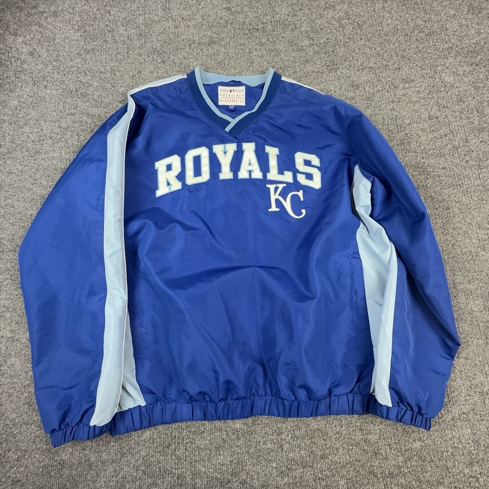 Kansas City Royals Jacket Mens 2XL Blue MLB Baseball Genuine Merchandise